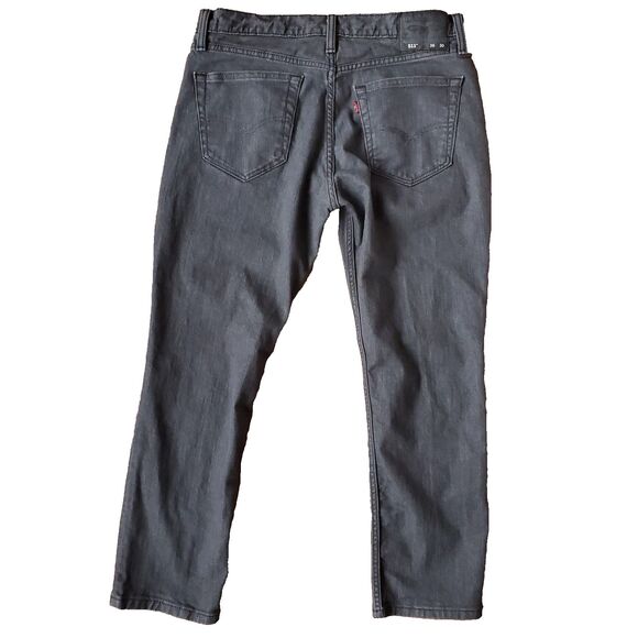 Levis Mens 511 Slim Fit Jeans Gray 34 x 27 Irregular (Tag says 36 x 30) Denim - Picture 2 of 16